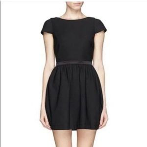 Elizabeth and James Flared Silk Waist Dress